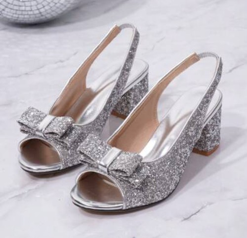 Charm argento glitter - ,