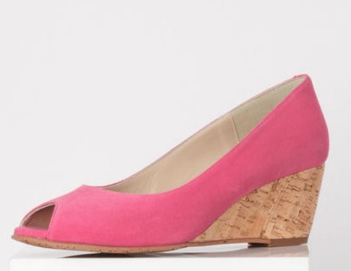 Artigiano peep toe - zeppe, rosa